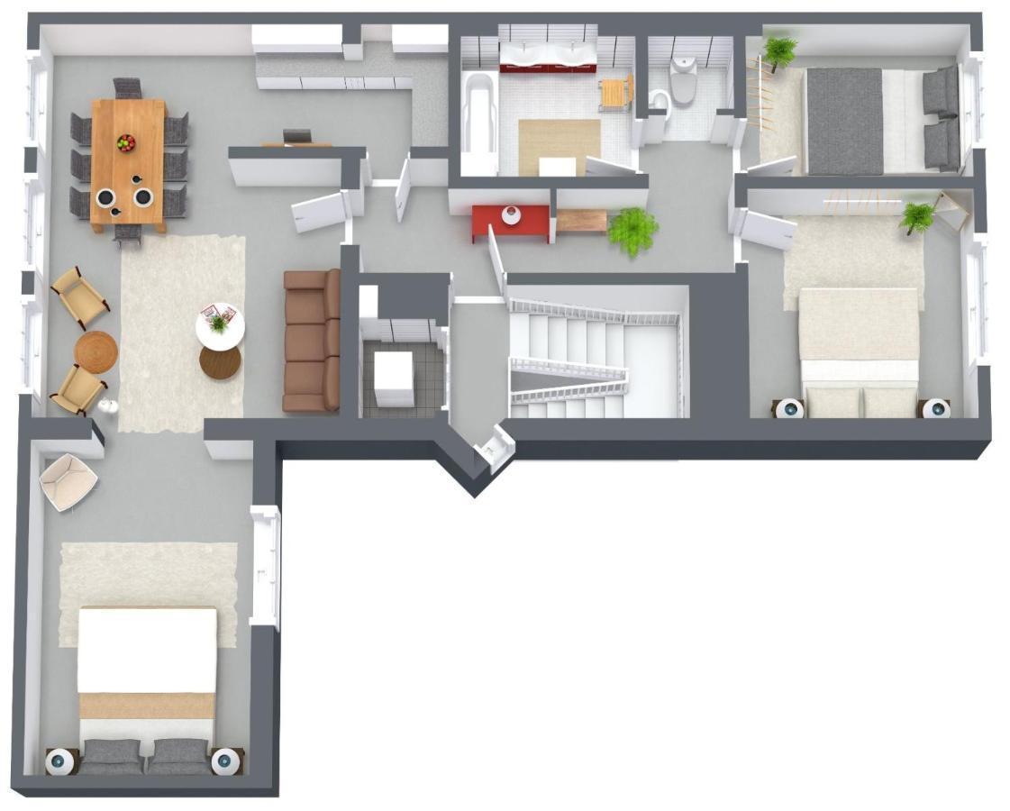 City Apartment 3 Bedroom, Kitchen, Wifi, Workspace, Coffee, Central 哈瑟尔特 外观 照片